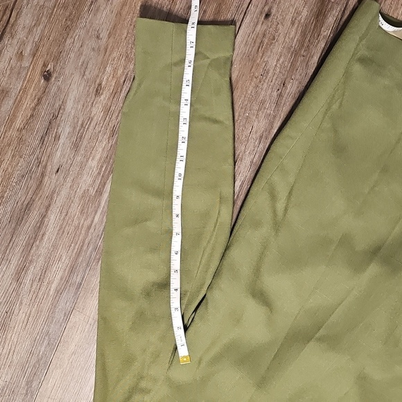 Womens Requirements Chartreuse Linen Blazer Sz 10 - Picture 8 of 8